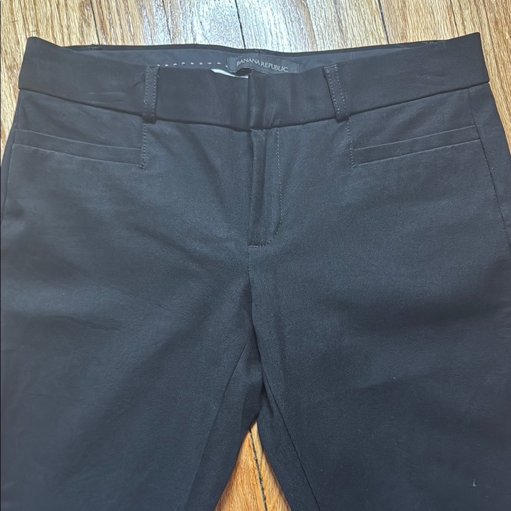 Banana Republic Sloan Classic Black Trousers Petite 2